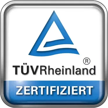 TÜV Rheinland zertifiziert