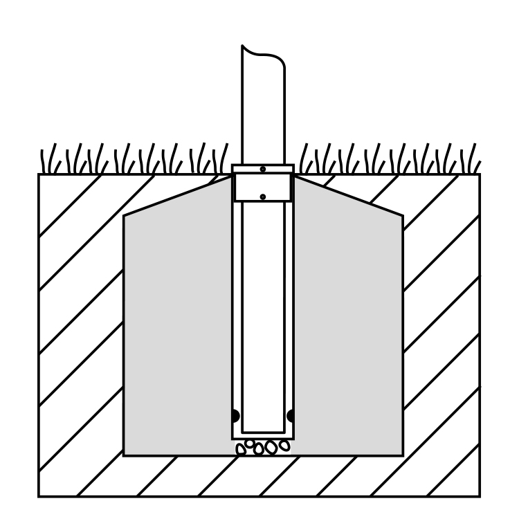 Zentrierhülse aus Aluminium (Mast-Ø 90 – 145 mm)